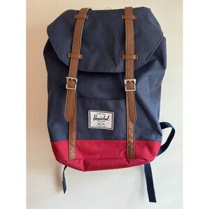 Herschel Retreat 19.5L Backpack – Vintage Blue Canvas & Leather